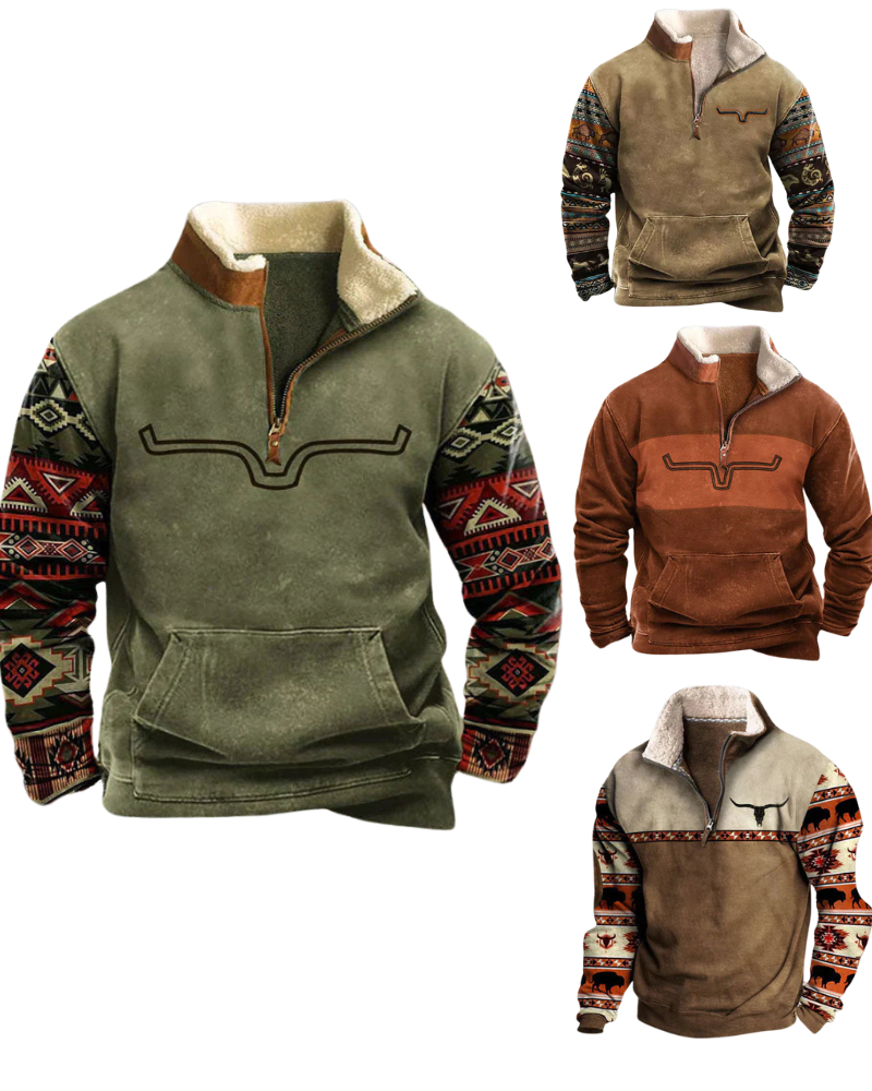 Orlin | Pullover con cremallera de un cuarto