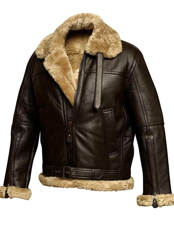 Hugo - Chaqueta de cuero cálida