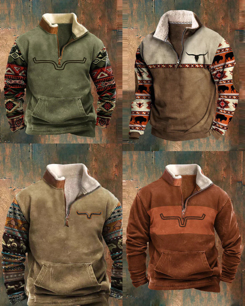 Orlin | Pullover con cremallera de un cuarto