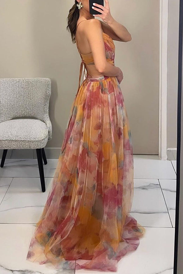Coco - Vestido maxi con flores: ideal para días soleados