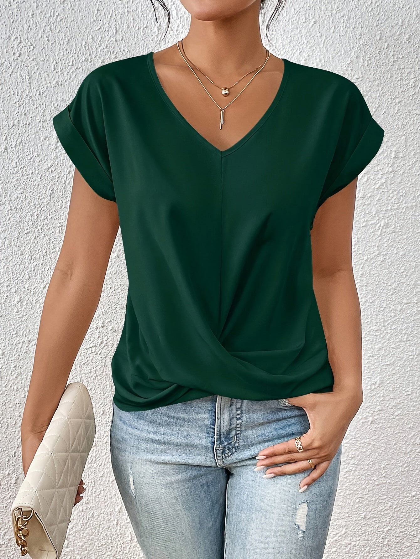 Zita - Top elegante con escote en V.