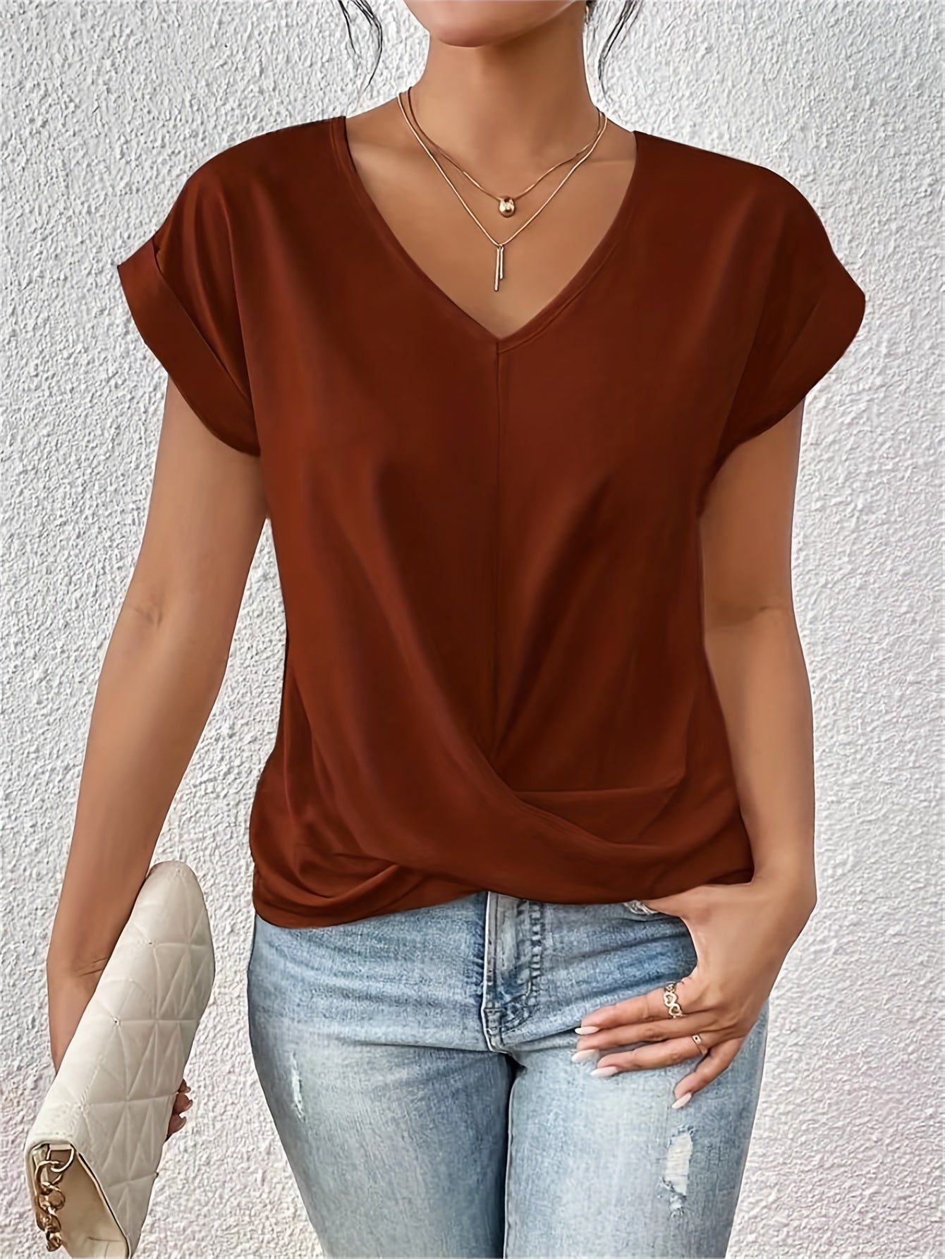 Zita - Top elegante con escote en V.