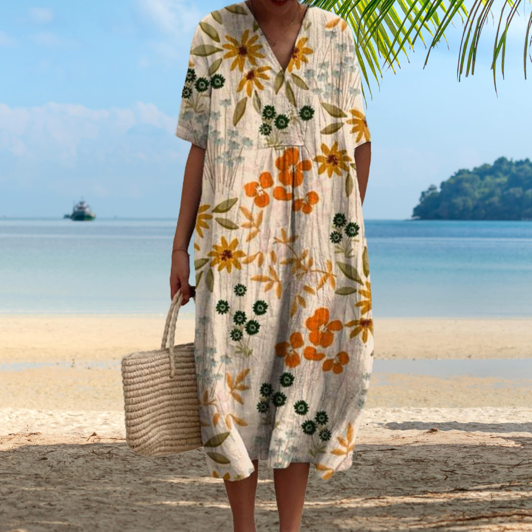 Cecelia - Vestido de verano colorido con flores