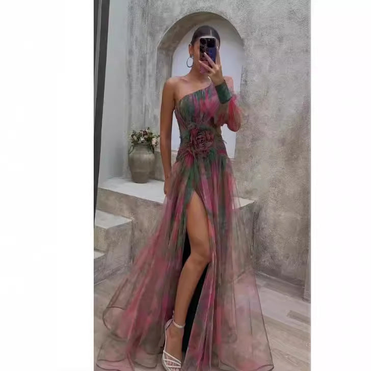 Flor - Vestido de manga larga