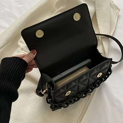 Lesh - Mini bolso cruzado de moda en relieve