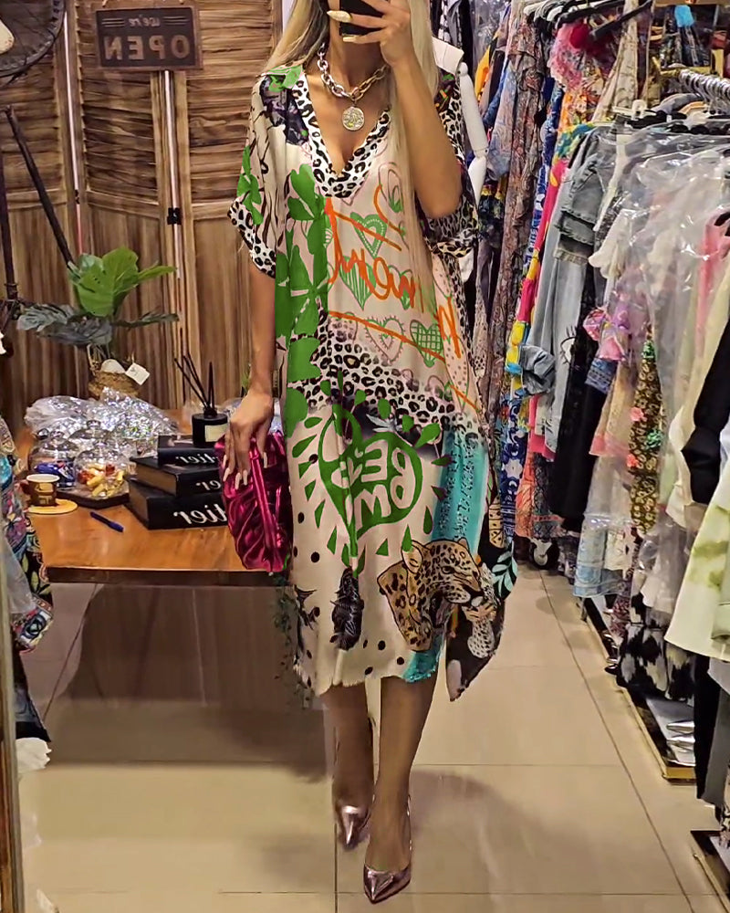 Miriam - Vestido casual con escote en V