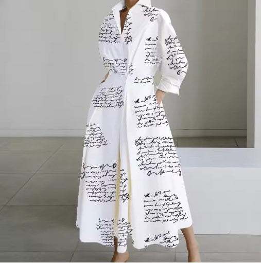 Esther - Elegante Vestido Camisero de Algodón para Primavera
