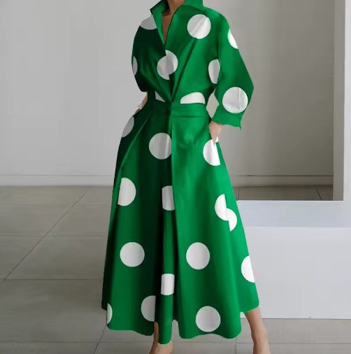 Esther - Elegante Vestido Camisero de Algodón para Primavera