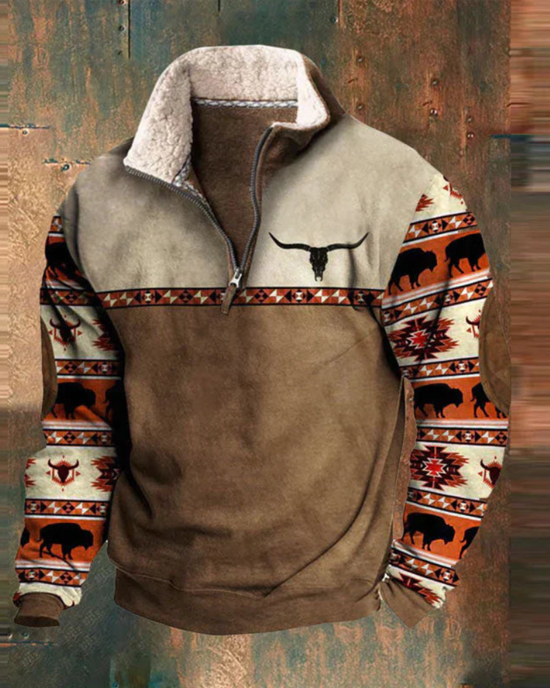 Orlin | Pullover con cremallera de un cuarto