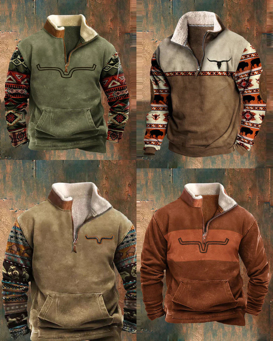 Orlin | Pullover con cremallera de un cuarto