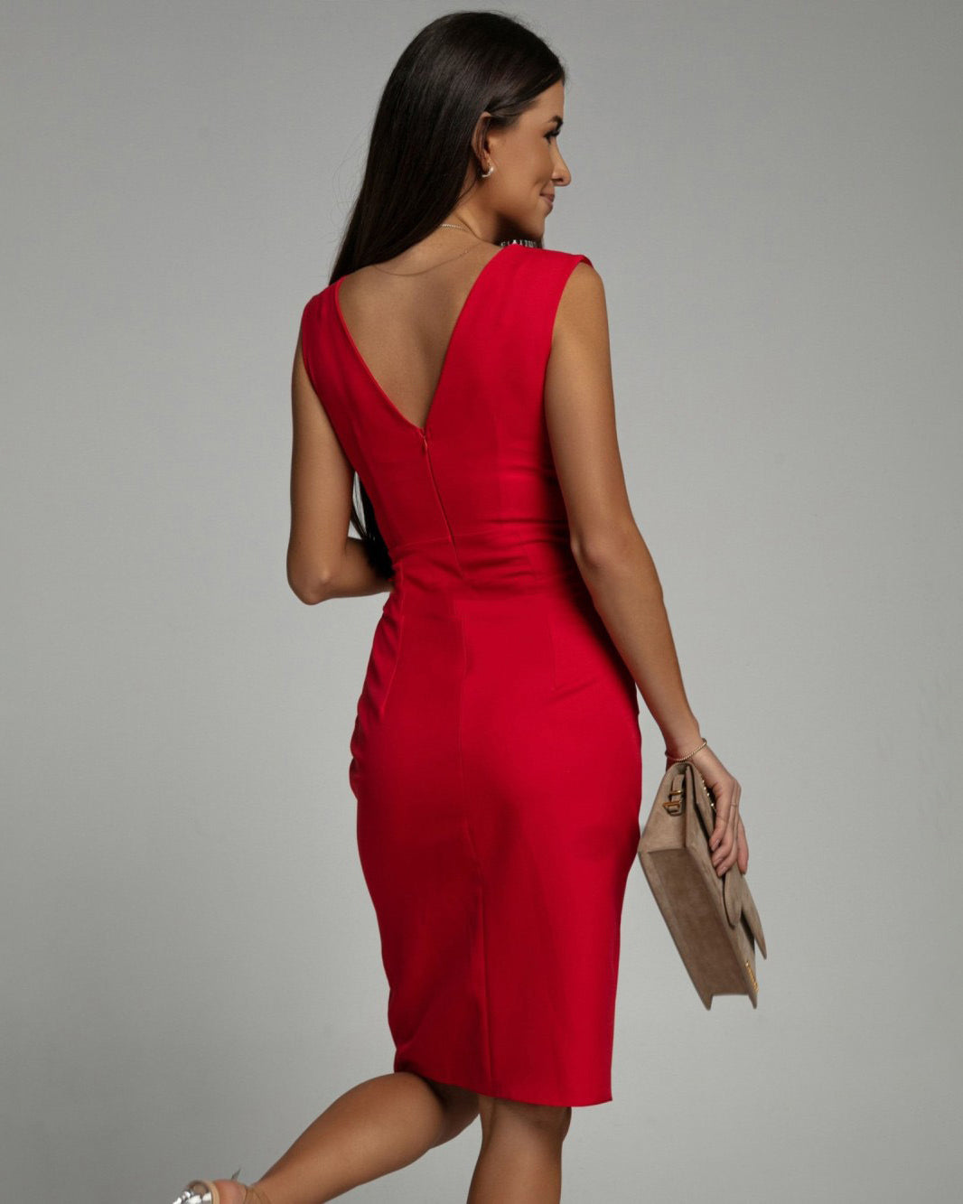 Bryssa - Vestido ajustado con abertura