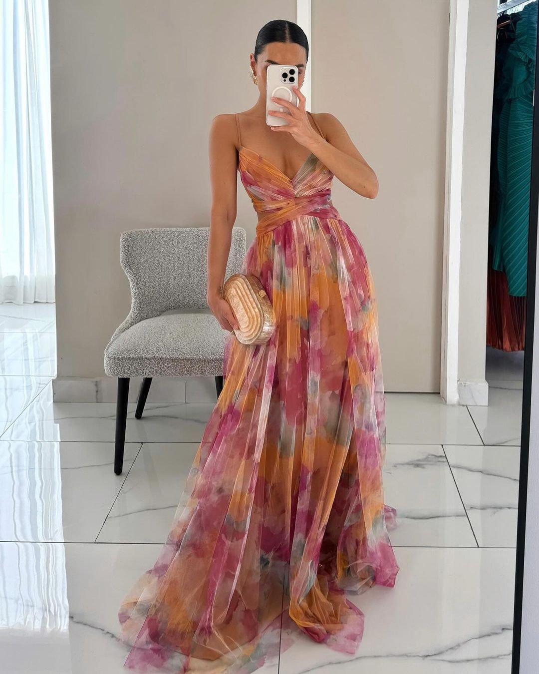 Coco - Vestido maxi con flores: ideal para días soleados