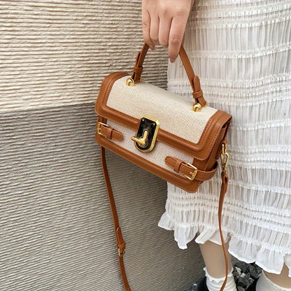 Isha - Bolso cruzado con solapa vintage