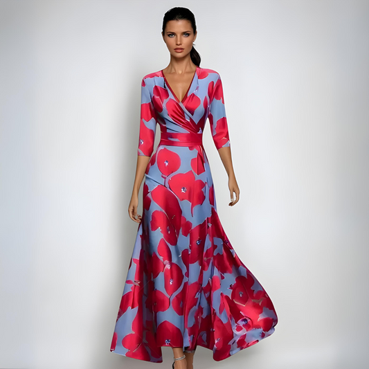 Izabel - Vestido de Flores de Lujo