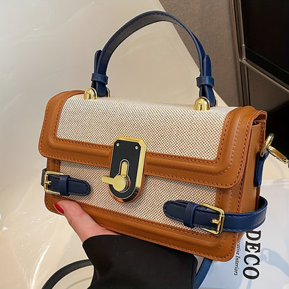 Isha - Bolso cruzado con solapa vintage