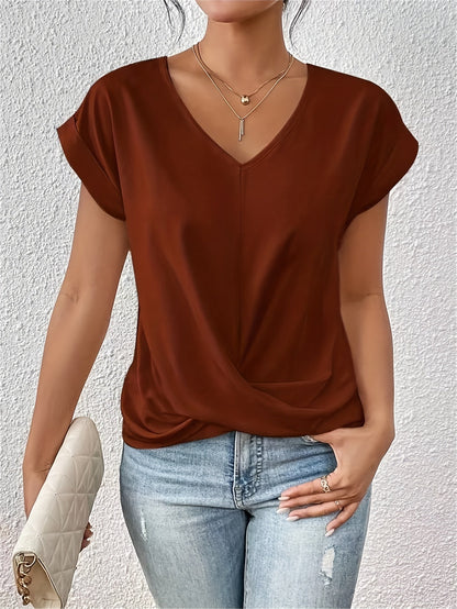 Zita - Top elegante con escote en V.