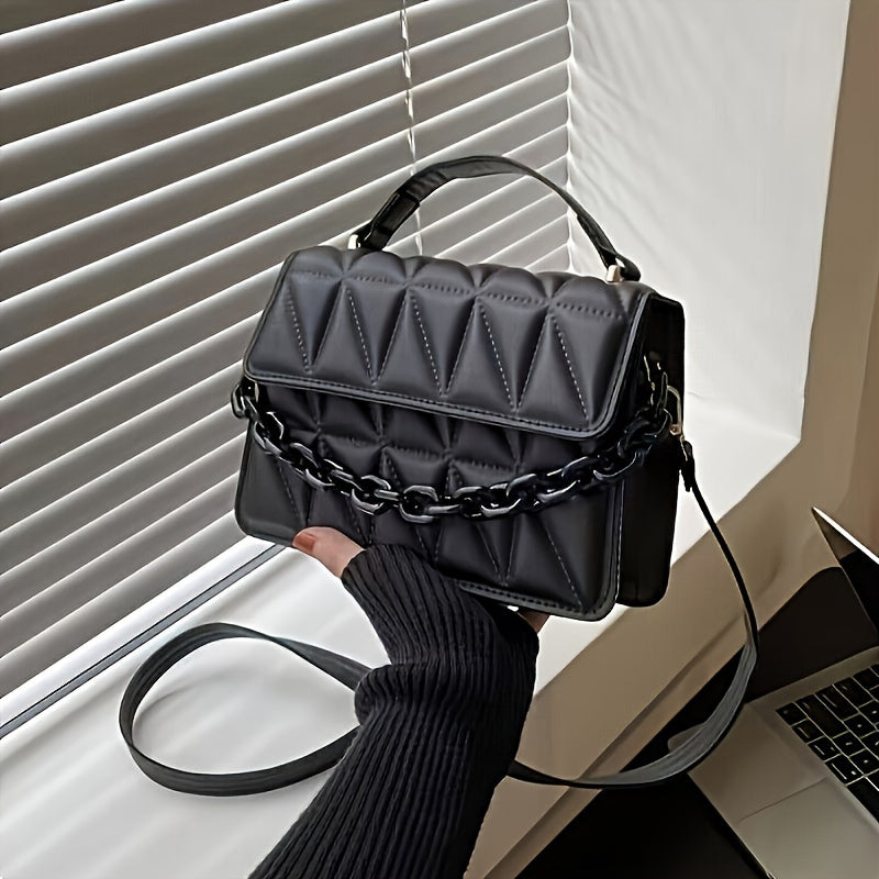Lesh - Mini bolso cruzado de moda en relieve