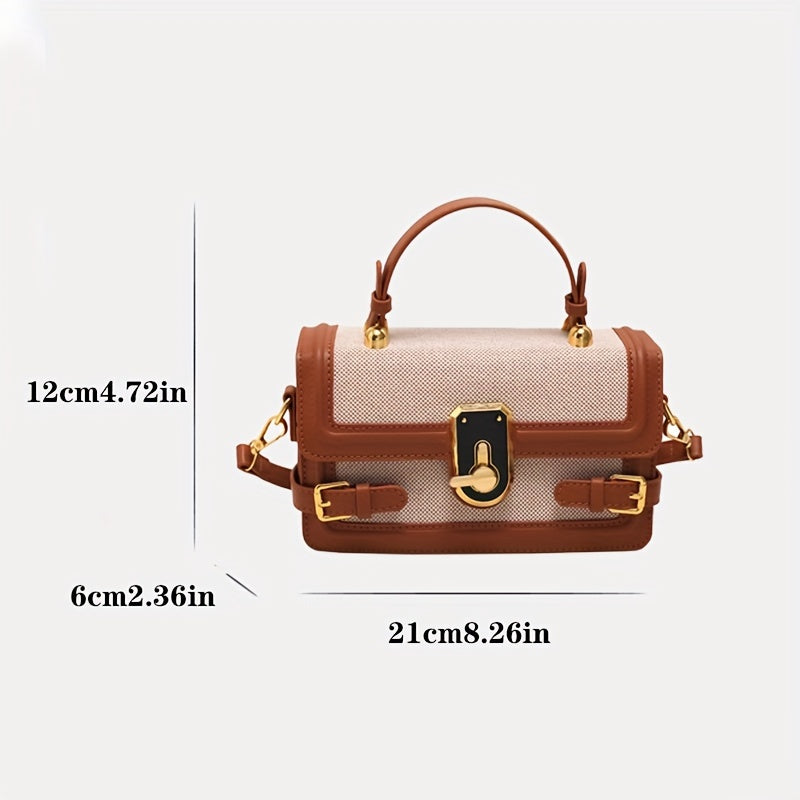 Isha - Bolso cruzado con solapa vintage