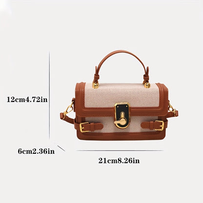Isha - Bolso cruzado con solapa vintage