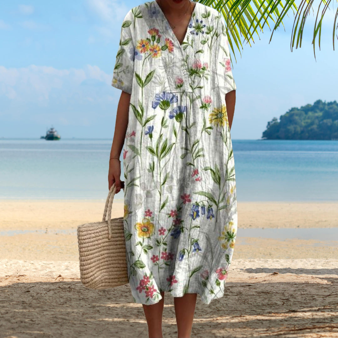 Cecelia - Vestido de verano colorido con flores