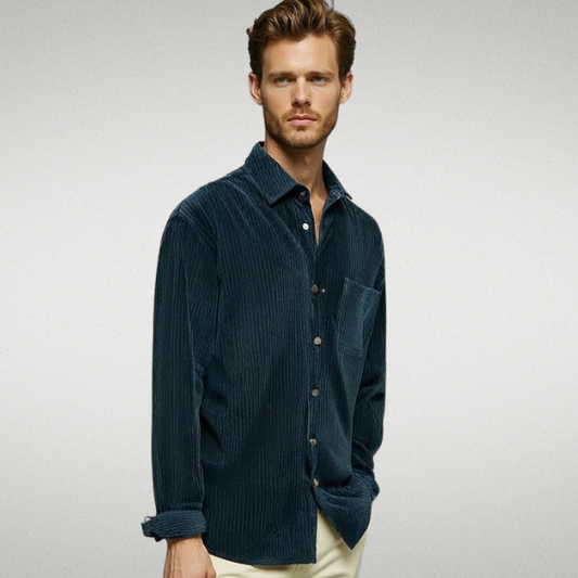 Florinio - Camisa casual de pana