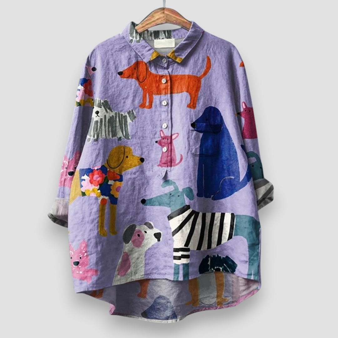 CAMILLA ⏐ Camicia da Donna Elegante con Stampa Artistica