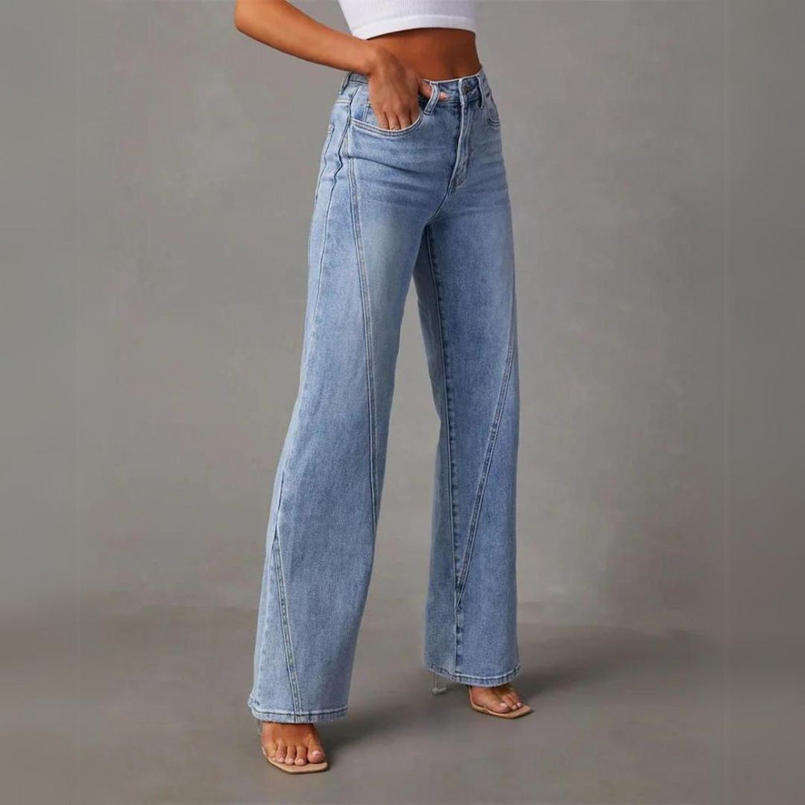 Frida - Pantalones vaqueros anchos de cintura alta