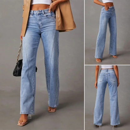 Frida - Pantalones vaqueros anchos de cintura alta