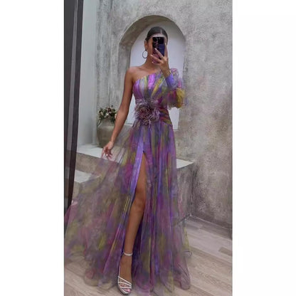 Flor - Vestido de manga larga