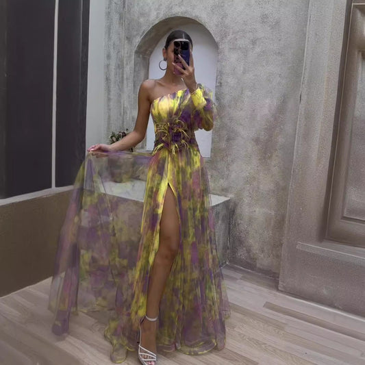 Flor - Vestido de manga larga