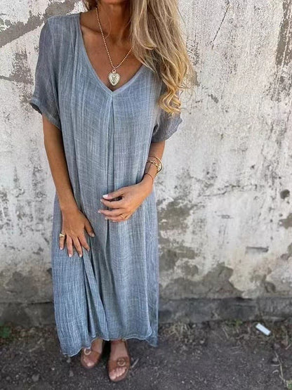 Lynn – Vestido vaporoso con cuello en V