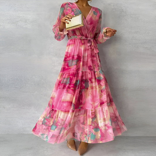 Elviira - Elegante vestido largo con un aire veraniego