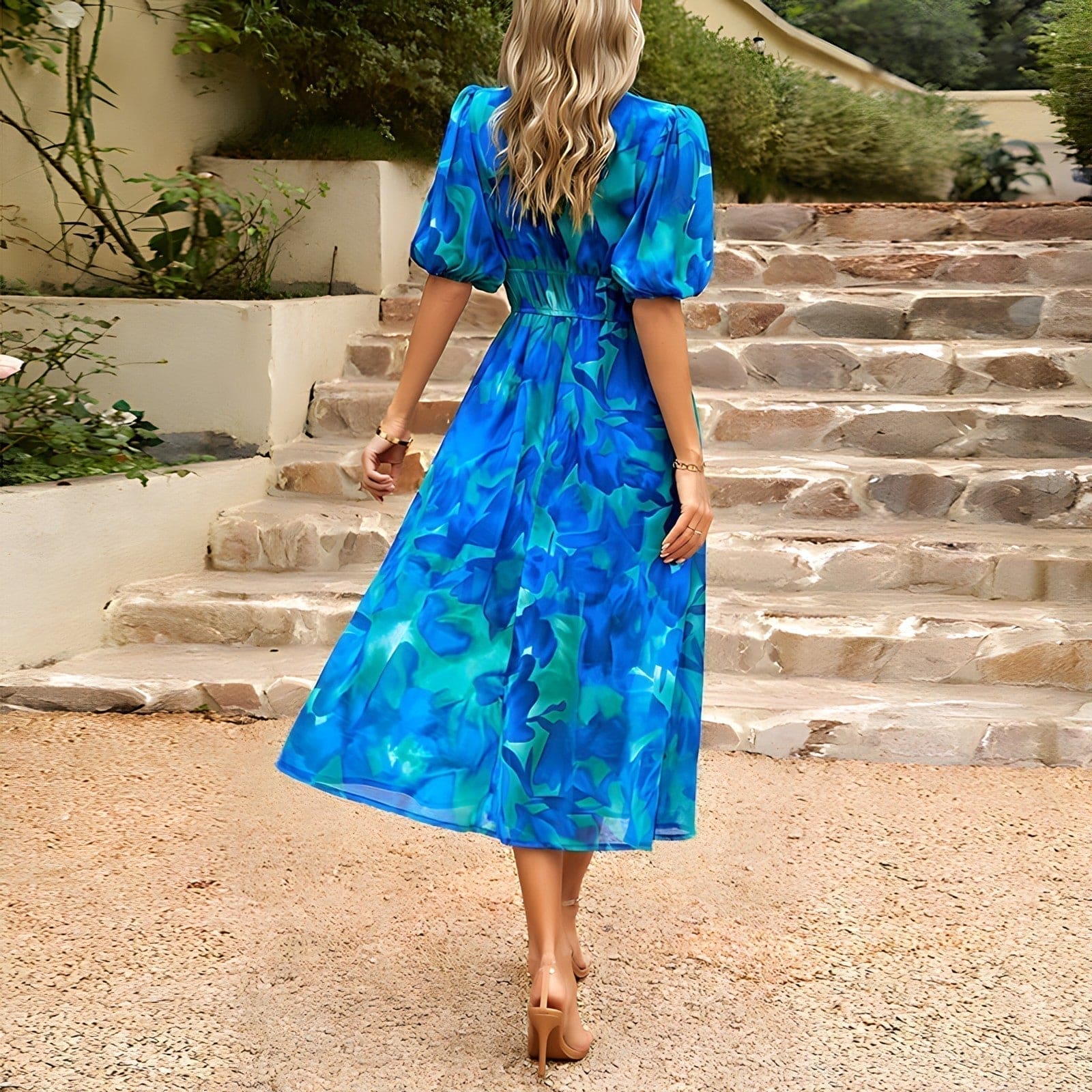 Blessie – Vestido largo con estampado floral