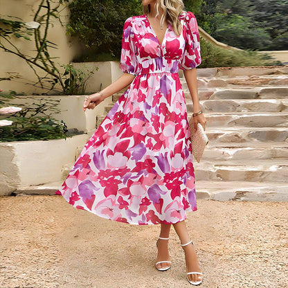 Blessie – Vestido largo con estampado floral