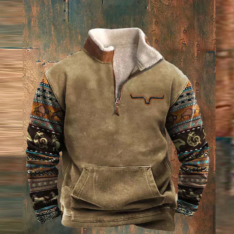 Orlin | Pullover con cremallera de un cuarto