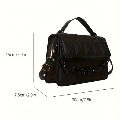 Lesh - Mini bolso cruzado de moda en relieve