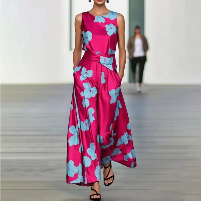 Kara - Vestido elegante de noche con estampado floral