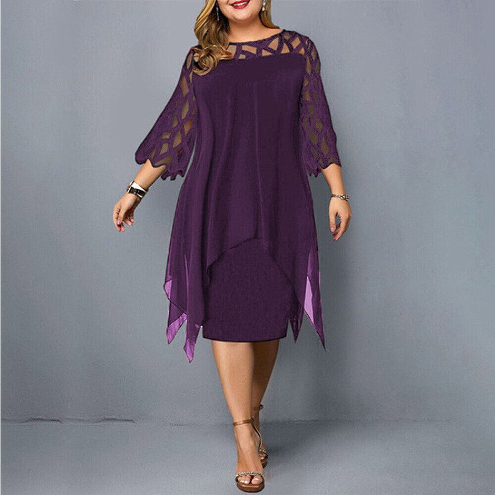 Cora - Vestido Midi Chic de Talla Grande para Mujeres Modernas