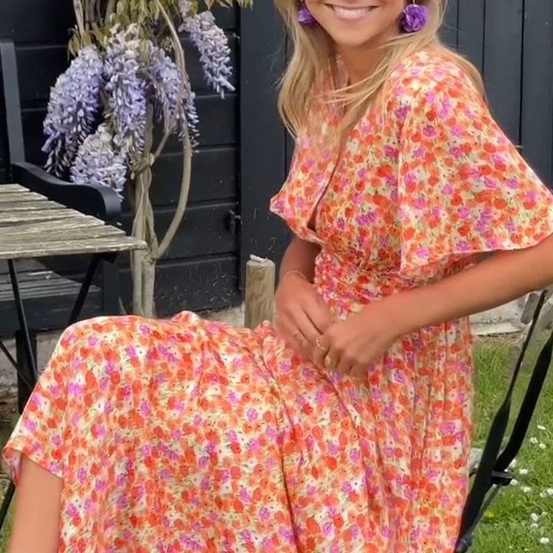 Naomi - Vestido de mujer con escote en V