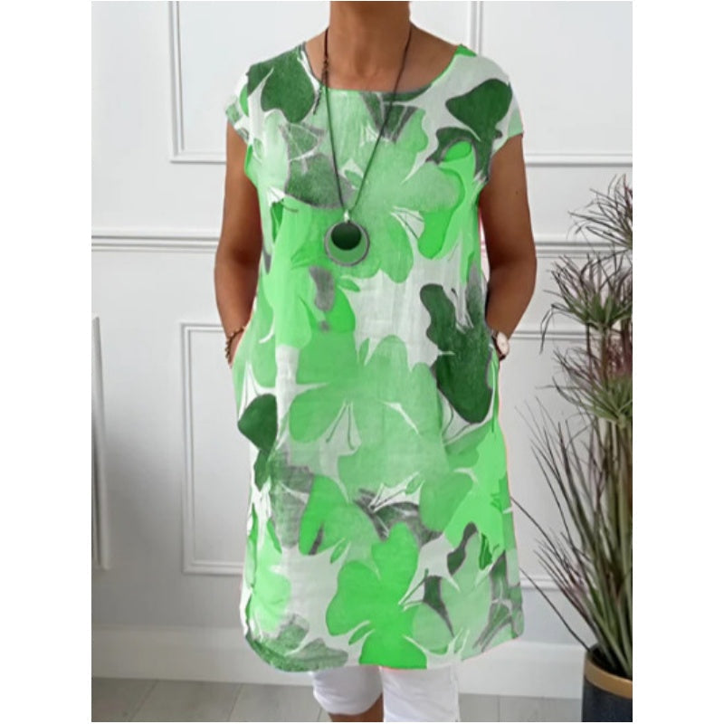 Anita - Elegante vestido con escote redondo