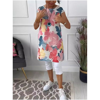 Anita - Elegante vestido con escote redondo