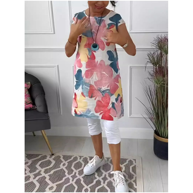 Anita - Elegante vestido con escote redondo