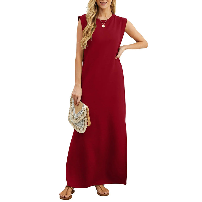 Emma - Vestido largo fluido antiarrugas