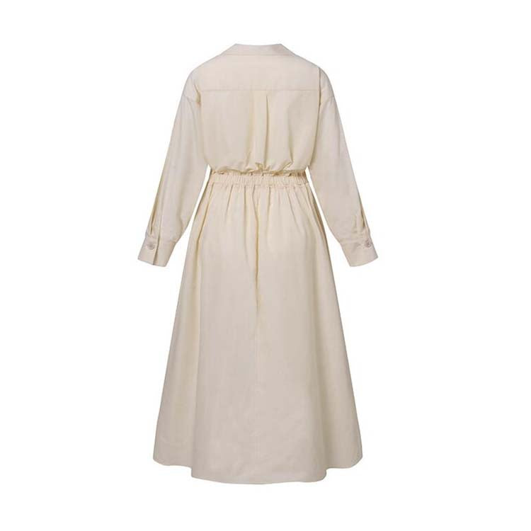 Esther - Elegante Vestido Camisero de Algodón para Primavera