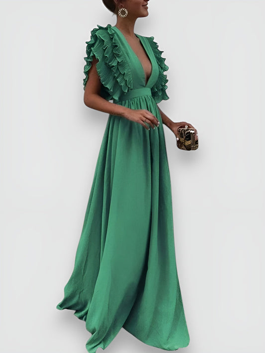 Ginevra - Vestido elegante con escote en V